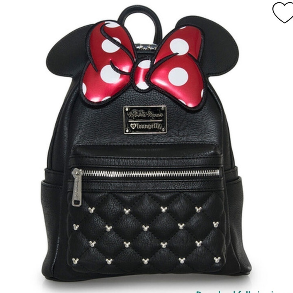 DISNEY
Minnie Mouse Classic Bow Quilted Texture Ear Mini Backpack/Coin Purse
